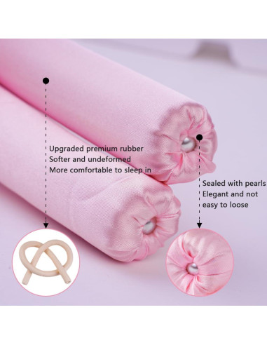 Rizador de Cabello Sin Calor ShenZhen - Rulos Grandes Rosa