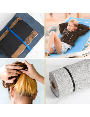 24 Bandas de Silicona Coloridas Quilax - 2 Tamaños, 12 Colores