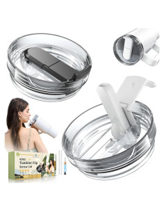 Paquete de 2 tapas plegables Skyease para vaso Stanley 40 oz