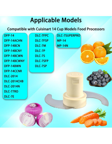 Cuchilla de Reemplazo Cuisinart DFP-14 para Procesador 14 Tazas