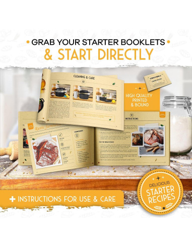 Horno de Hierro Fundido Crovora 5L Pre-Sazonado para Pan