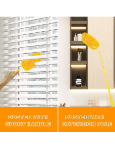 Kit de Limpieza JEHONN Duster Swiffer 20 Rellenos + Mangos 2