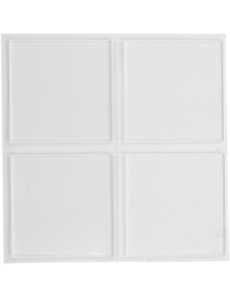 Cinta Doble Cara Gorilla Transparente 1" Cuadrados 2 Pzs