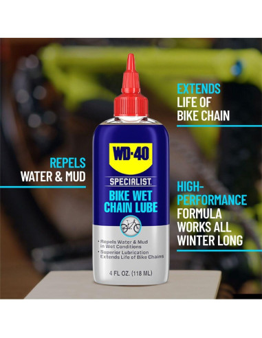 Lubricante Húmedo para Cadenas de Bicicleta WD-40 113 g