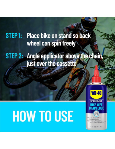 Lubricante Húmedo para Cadenas de Bicicleta WD-40 113 g
