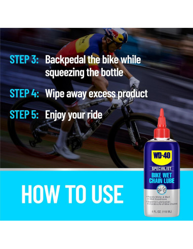 Lubricante Húmedo para Cadenas de Bicicleta WD-40 113 g