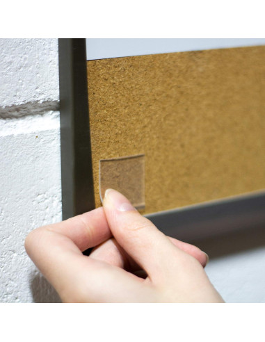 Cinta Doble Cara Gorilla Transparente 1" Cuadrados 2 Pzs