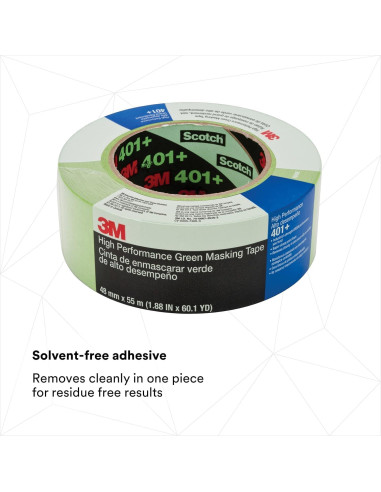 Cinta de enmascarar verde 3M Scotch 401+ 48mm x 55m alta temperatura