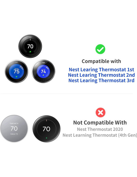 Cubierta de Pared para Termostato Google Nest Petrichor Blanca