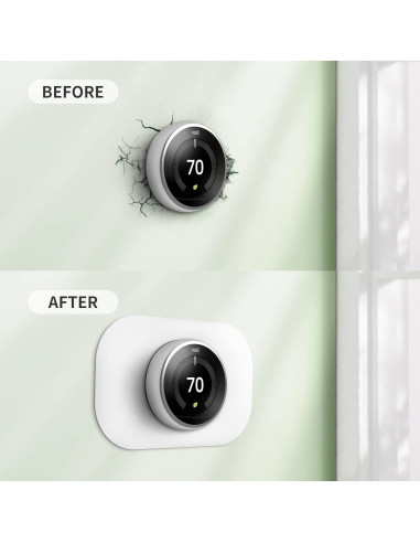 Cubierta de Pared para Termostato Google Nest Petrichor Blanca