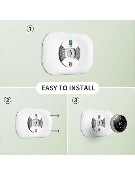 Cubierta de Pared para Termostato Google Nest Petrichor Blanca