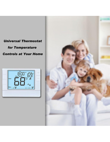 Termostato Programable Coiiwsei RTH725 Blanco 24V Digital