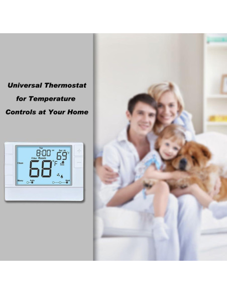 Termostato Programable Coiiwsei RTH725 Blanco 24V Digital