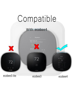 Soporte de Placa de Pared HOLACA para Termostato Ecobee 4 Blanco 2