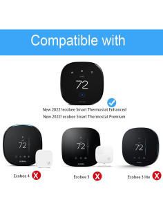 Soporte de Pared para Termostato Inteligente ecobee HOLACA F158-BK 2