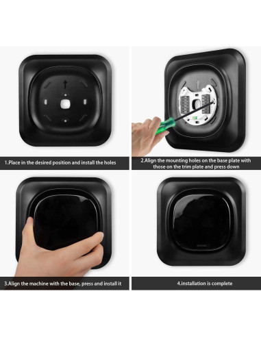 Soporte de Pared para Termostato Inteligente ecobee HOLACA F158-BK