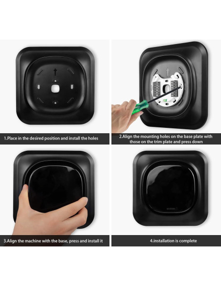 Soporte de Pared para Termostato Inteligente ecobee HOLACA F158-BK