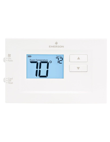 Termostato Digital No Programable Emerson 1H/1C Blanco