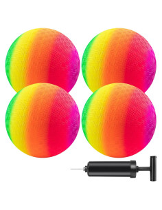 Set de 4 Pelotas de Patio Micsoa 21.6 cm Multicolor con Bomba