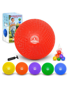 Set de 6 pelotas de patio COAMZPARTY multicolor con bomba