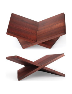 Soporte de Libro de Madera Onzsiefa 40x14x24 cm para Cocina y Texto