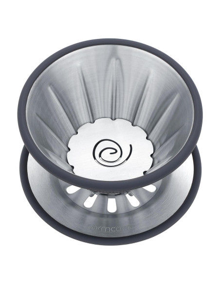 Goteador de Café Normcore 2-en-1 Acero Inoxidable Plata