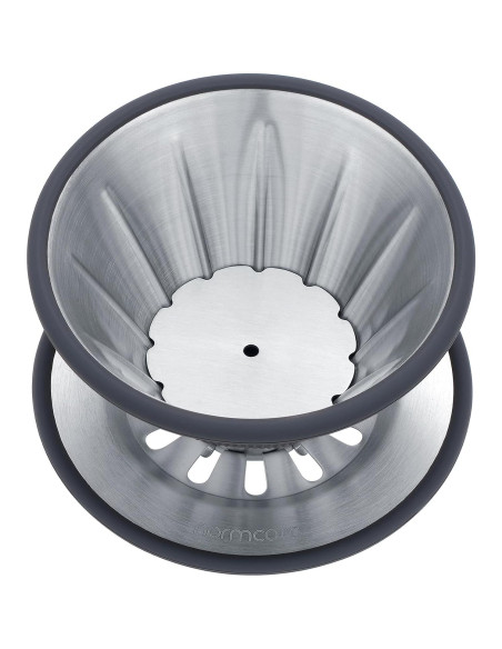 Goteador de Café Normcore 2-en-1 Acero Inoxidable Plata