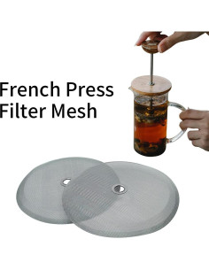 4 Filtros de Repuesto para Prensa Francesa Zhuohai 10.16 cm 2