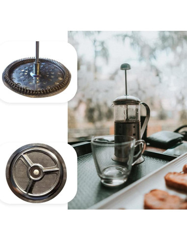 4 Filtros de Repuesto para Prensa Francesa Zhuohai 10.16 cm