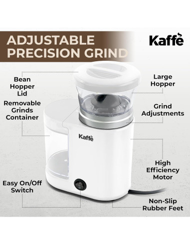 Molino de Café Eléctrico Kaffe KF8024 - 155.9g - Ajustable