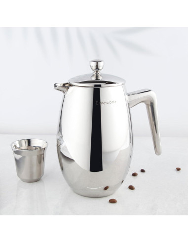 Cafetera Francesa Easyworkz Nando 350ml Acero Inoxidable Térmica