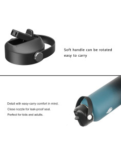 Tapa de Paja HydroFest para Botellas de Agua Boca Ancha 2 Pack 2