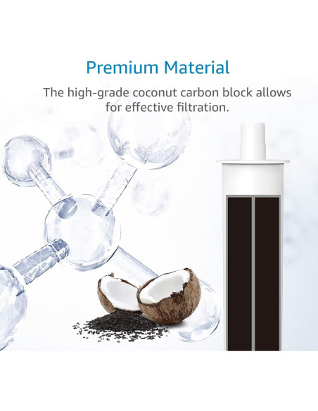 Filtro de Agua AQUACREST AQK-BB02 para Botellas Brita Soft Squeeze - 2 Unidades