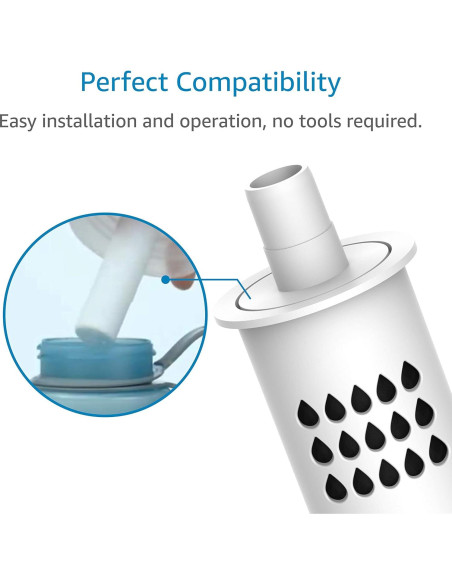 Filtro de Agua AQUACREST AQK-BB02 para Botellas Brita Soft Squeeze - 2 Unidades