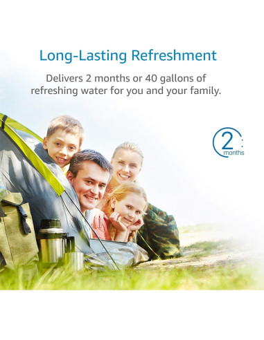 Filtro de Agua AQUACREST AQK-BB02 para Botellas Brita Soft Squeeze - 2 Unidades