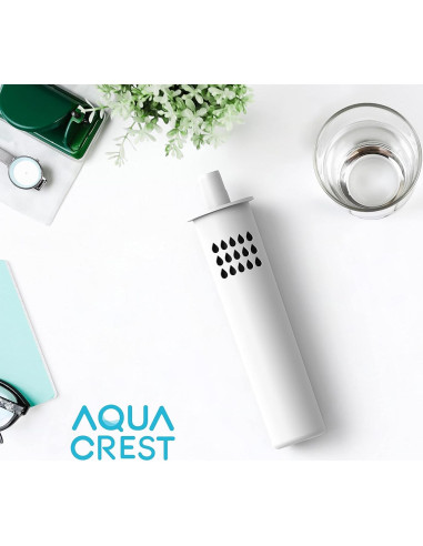 Filtro de Agua AQUACREST AQK-BB02 para Botellas Brita Soft Squeeze - 2 Unidades
