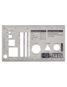 Regla Culinaria Mini Mercer - Acero Inoxidable 15.24 cm