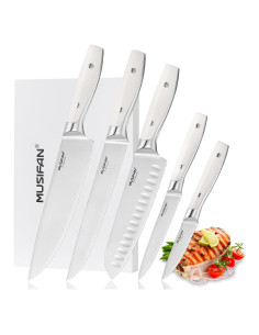 Juego de cuchillos de cocina Musifan 5 piezas acero inoxidable