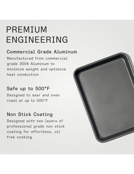 Bandeja de Horno Cuadrada Antiadherente Made In 33x24 cm