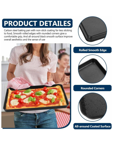 Bandeja para Hornear P&P CHEF 40.64x30.48 cm Antiadherente