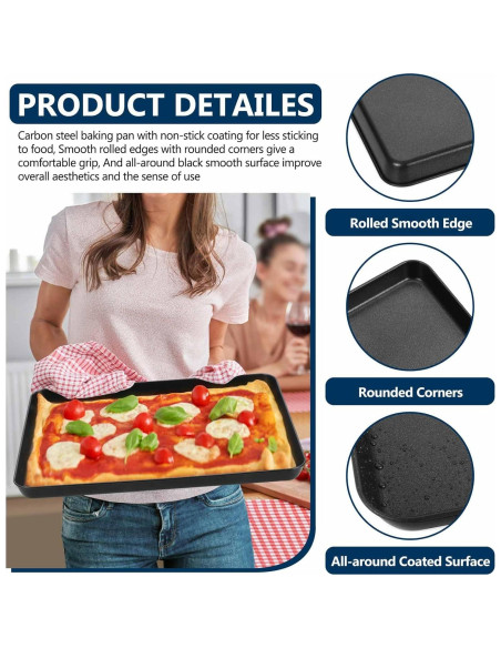 Bandeja para Hornear P&P CHEF 40.64x30.48 cm Antiadherente