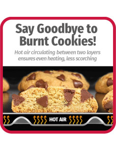 Bandejas para Galletas Aisladas GoodCook 40.6x35.6 cm Set 2 2