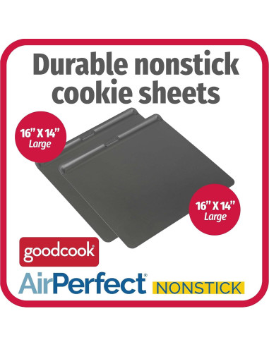 Bandejas para Galletas Aisladas GoodCook 40.6x35.6 cm Set 2