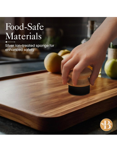 Aplicador de Aceite Bambüsi con Esponja Tratada - 6.86 cm