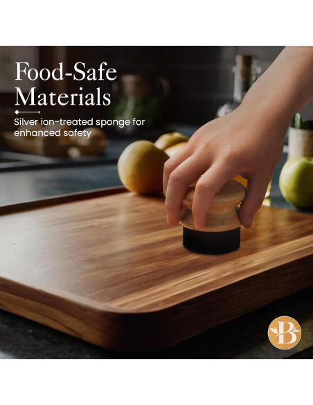 Aplicador de Aceite Bambüsi con Esponja Tratada - 6.86 cm