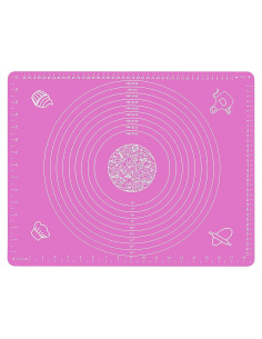 Alfombrilla de Silicona para Hornear SAMZAREULO 50x40 cm Rosa