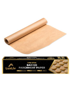 Papel Pergamino LuxLiv 30cm x 50m Antiadherente Marrón