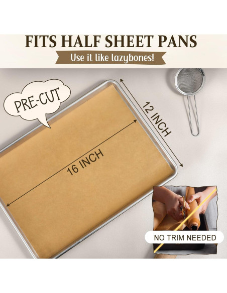 Papel Pergamino Sin Blanquear VITEVER 30.48x40.64 cm - 50 Hojas