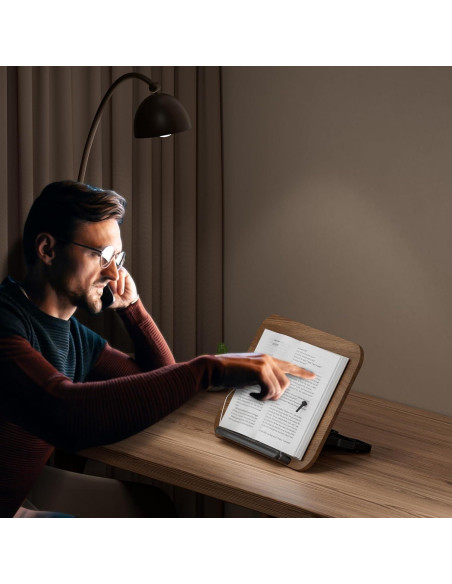 Soporte de Libro Ajustable JaoNanl Plegable para Oficina y Cocina