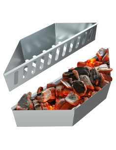 Cesta de Carbón BBQCuker para Parrillas Weber 22/26" (36.07x10.16x7.62 cm)